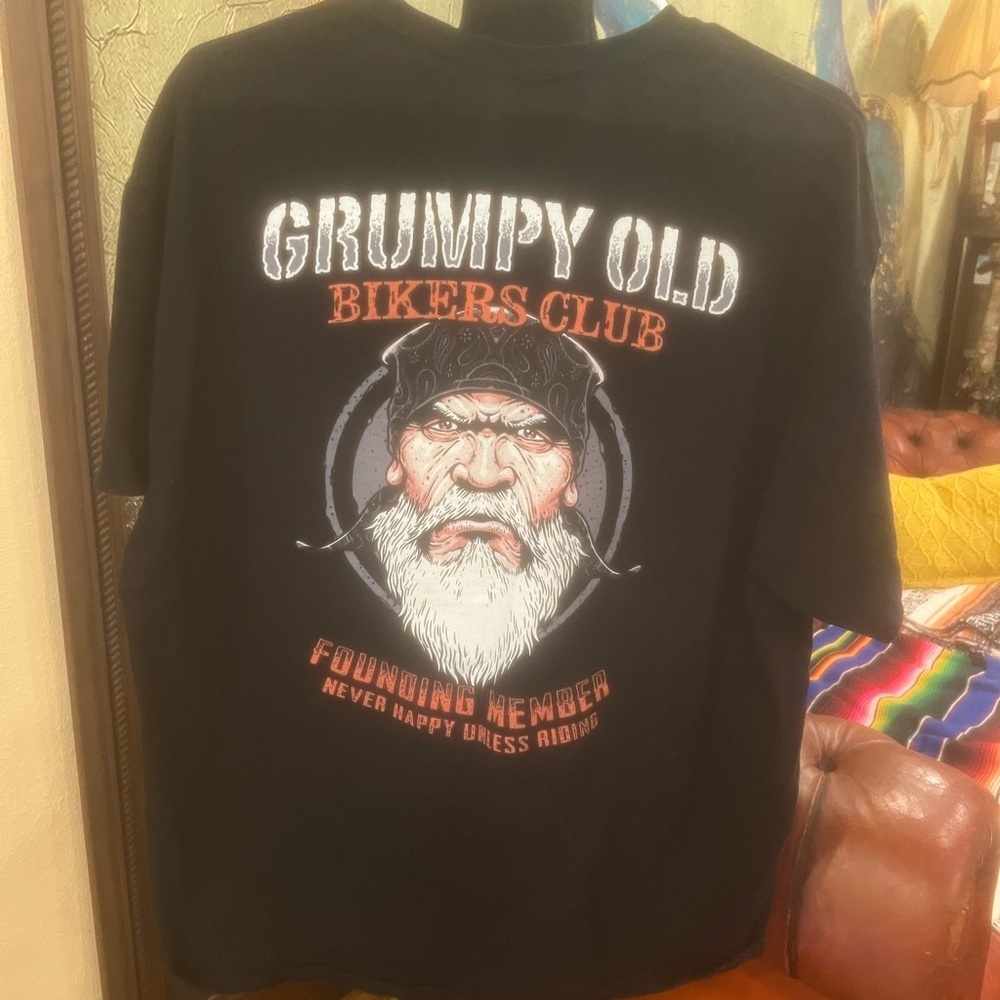 Grumpy Old Bikers Club T-Shirt size XL - Picture 2 of 6